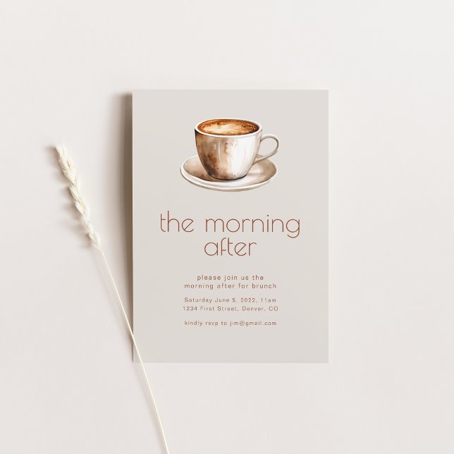 The Morning After Wedding Brunch Invitation (Creator Uploaded)