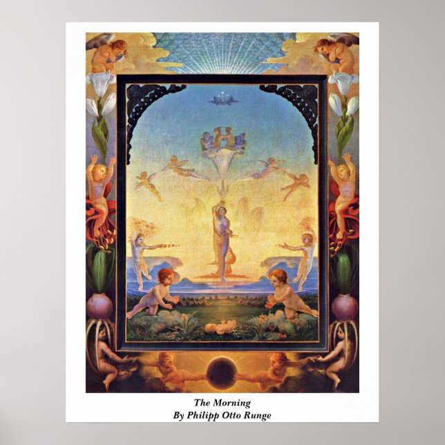 The Morning By Philipp Otto Runge Poster (Front)