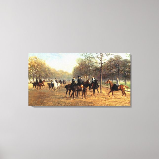 The Morning Ride, Rotten Row, Hyde Park, 1894 (oil Canvas Print (Front)