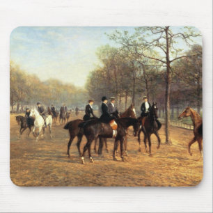 The Morning Ride, Rotten Row, Hyde Park, 1894 (oil Mouse Mat