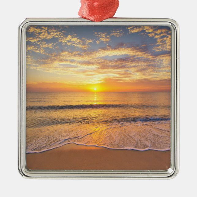 The Morning Sun at Seaside Metal Tree Decoration (Front)