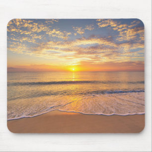 The Morning Sun at Seaside Mouse Mat
