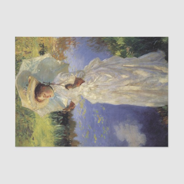 The Morning Walk by John Singer Sargent Tissue Paper (Front)