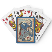 The Morose Jester Bicycle Playing Cards Blue Grey