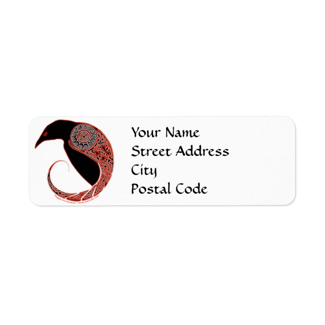 The Morrigan Celtic Address Labels (Front)