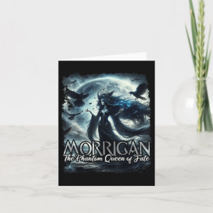 The Morrigan Celtic Irish Mythology Raven Crow War Card