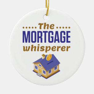 The Mortgage Whisperer Banker Loan Officer Ceramic Tree Decoration