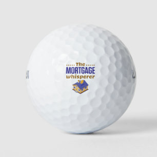 The Mortgage Whisperer Banker Loan Officer Golf Balls