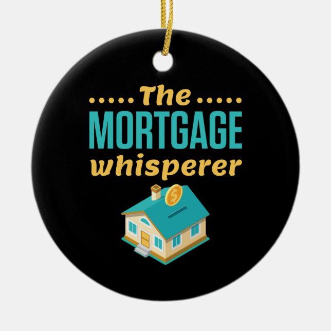 The Mortgage Whisperer Ceramic Tree Decoration (Front)