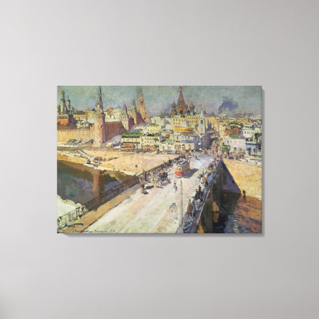 The Moskva River Bridge, 1914 Canvas Print (Front)