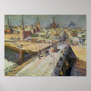 The Moskva River Bridge, 1914 Poster