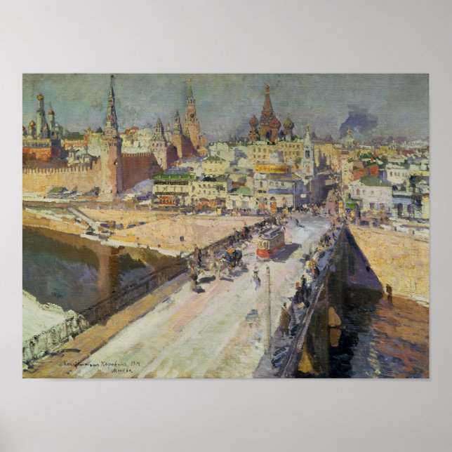 The Moskva River Bridge, 1914 Poster (Front)