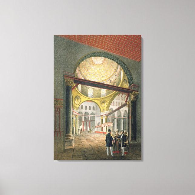 The Mosque El Aksa, from 'Souvenirs of Jerusalem', Canvas Print (Front)