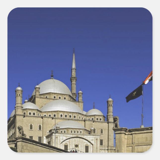 The Mosque of Muhammad Ali at the Citadel, also Square Sticker (Front)