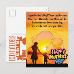 The Most Beautiful & Heartfelt Happy Mother’s Day Holiday Postcard