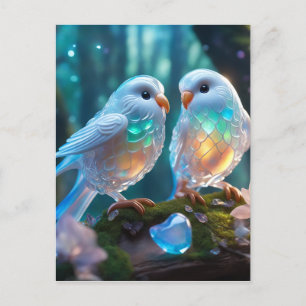 The most beautiful lovebirds in the world are thos postcard