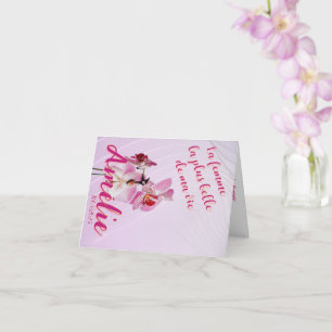 The most beautiful woman in my life editable card