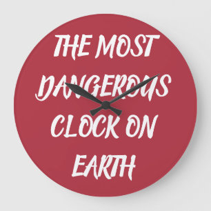 THE MOST DANGEROUS BLANKET ON EARTH Fleece Blanket Large Clock