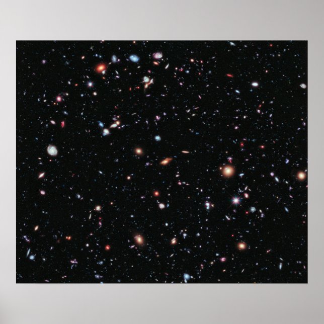 The Most Distant Galaxies - A Decade Of Hubble Poster (Front)