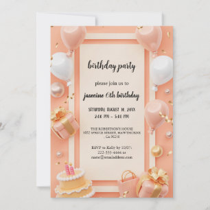 the most elegant birthday invitation