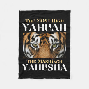 The Most High Yahuah And The Mashiach Yahusha Fleece Blanket