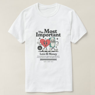 The Most Important Things in Life – Love & Money T-Shirt