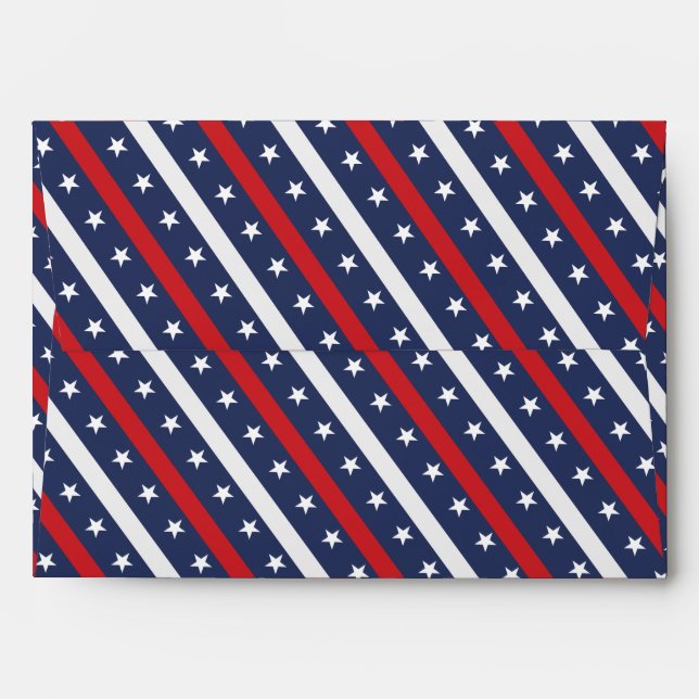 The Most Patriotic American Flag | 4th Of JulyT Ba Envelope (Back (Top Flap))