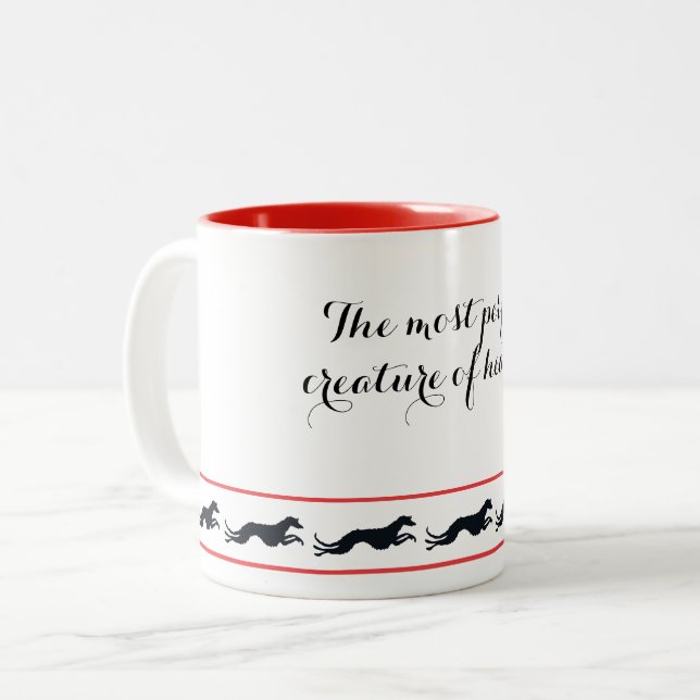 The most perfect creature of heaven Two-Tone coffee mug (Front Left)