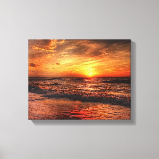 The Most Perfect Sunset at the Beach Canvas Print (Front)