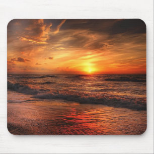 The Most Perfect Sunset at the Beach Mouse Mat