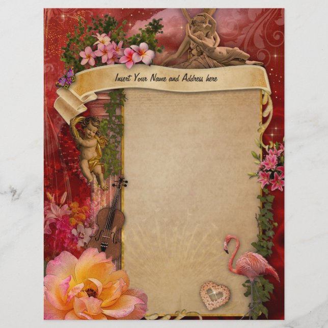 The most Romantic ever Customised Letterhead (Front)