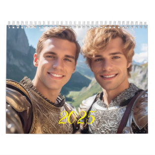 The most romantic men. 2025 calendar