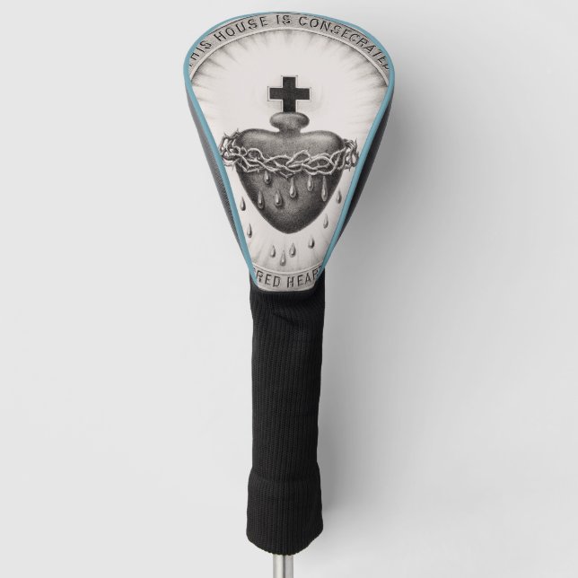 The Most Sacred Heart of Jesus Christ Golf Head Cover (Front)