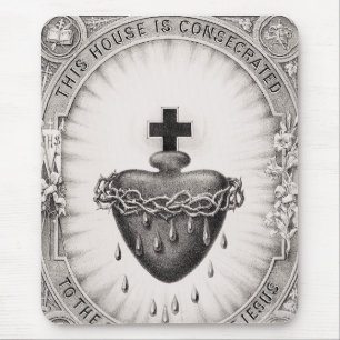 The Most Sacred Heart of Jesus Christ Mouse Mat