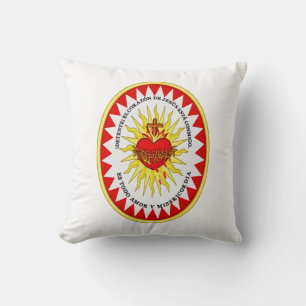 The Most Sacred Heart of Jesus Devotional Art Cushion