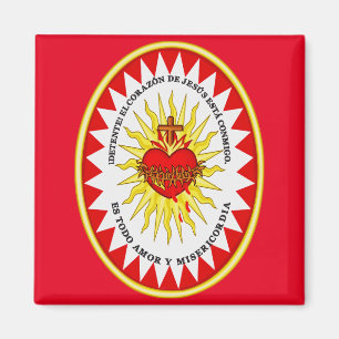 The Most Sacred Heart of Jesus Devotional Art Magnet
