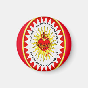 The Most Sacred Heart of Jesus Devotional Art Magnet