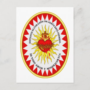 The Most Sacred Heart of Jesus Devotional Art Postcard