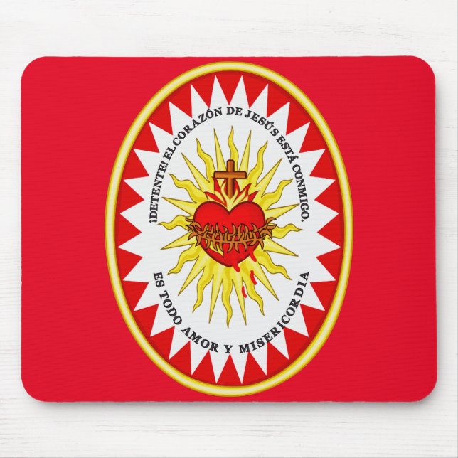 The Most Sacred Heart of Jesus Mouse Mat (Front)
