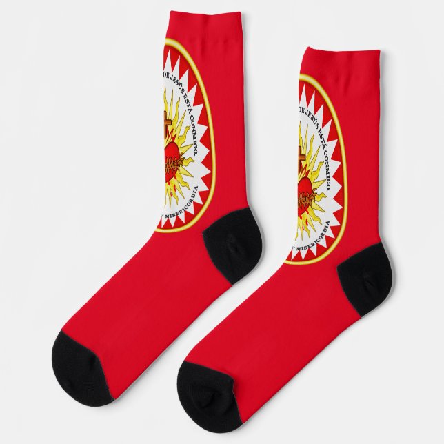 The Most Sacred Heart of Jesus Socks (Left)