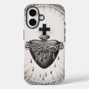 The Most Sacred Heart of Jesus Symbol of Divine  iPhone 16 Case
