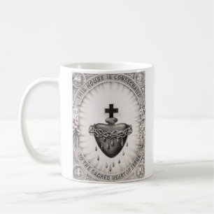The Most Sacred Heart of Jesus Symbol of Divine  Coffee Mug