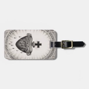The Most Sacred Heart of Jesus Symbol of Divine Luggage Tag