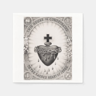 The Most Sacred Heart of Jesus Symbol of Divine Napkin
