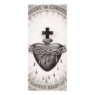 The Most Sacred Heart of Jesus Symbol of Divine Rack Card