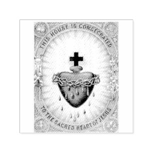 The Most Sacred Heart of Jesus Symbol of Divine  Self-inking Stamp