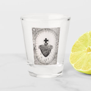 The Most Sacred Heart of Jesus Symbol of Divine  Shot Glass