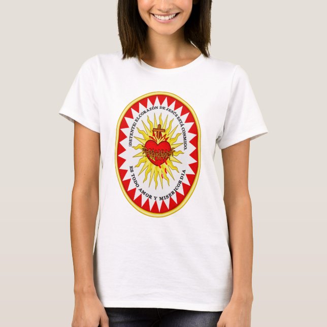 The Most Sacred Heart of Jesus Symbol of Divine  T-Shirt (Front)