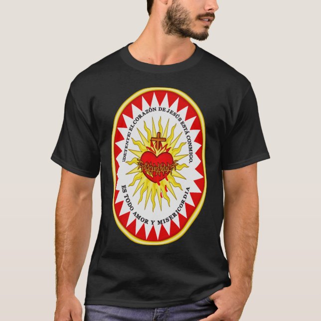 The Most Sacred Heart of Jesus Symbol of Divine  T-Shirt (Front)