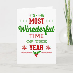 The Most Wine derful Time Of The Year Holiday Card